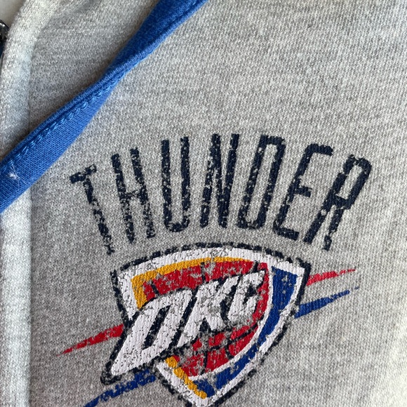 Women’s NBA OKC Thunder Hooded Zip Front Jacket Size 2XL - Picture 7 of 12